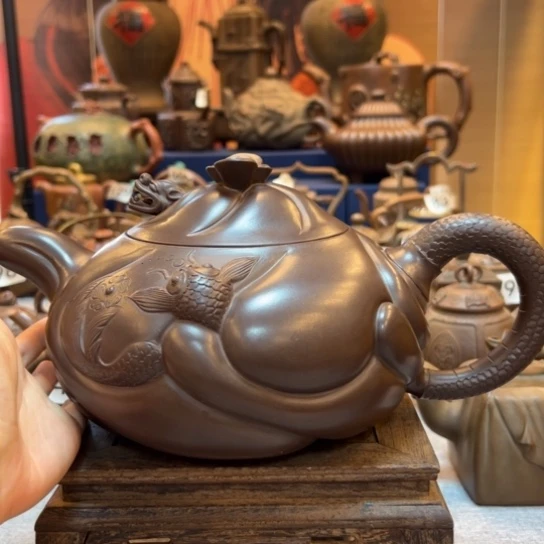 【闪购商品】茶壶紫砂当**月紫砂壶等