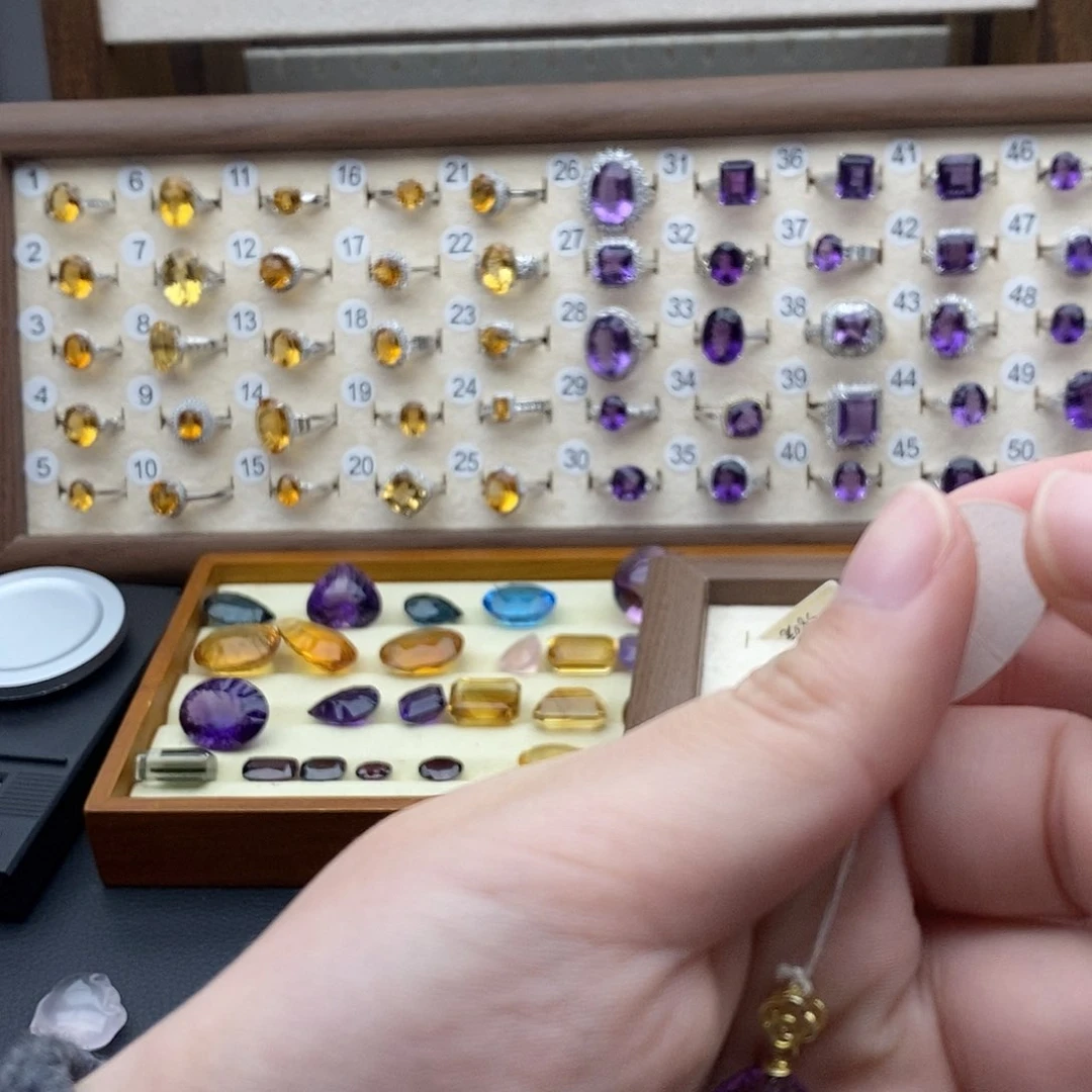 紫晶纯天然无优化紫水晶L银S925镶嵌%*%