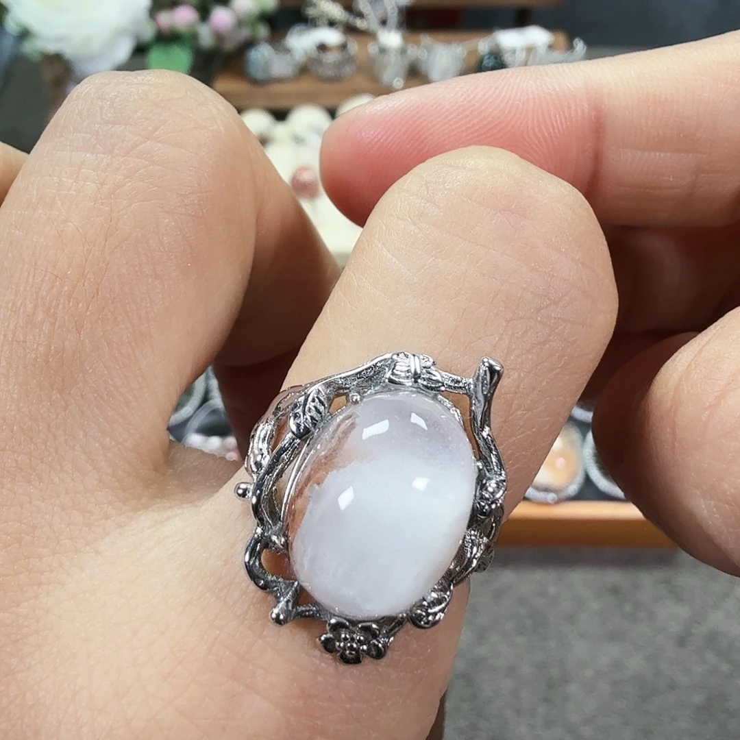 银S925镶嵌水晶戒指