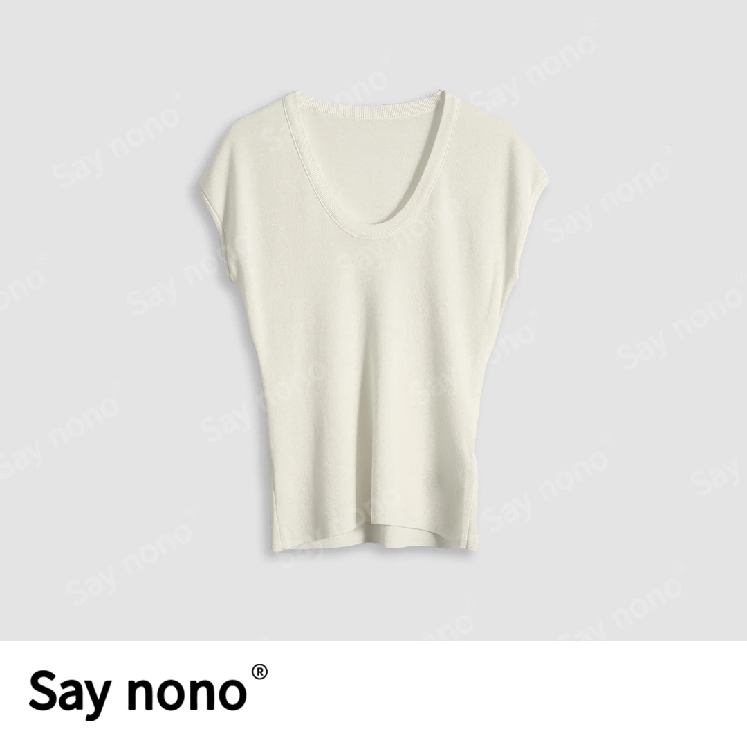 懒猫nono│Saynono U领超细羊毛上衣内搭/SYY6617