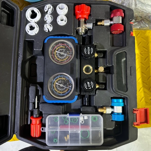 汽车空调表雪种表冷媒表空调加氟工具套装高性能五金工具