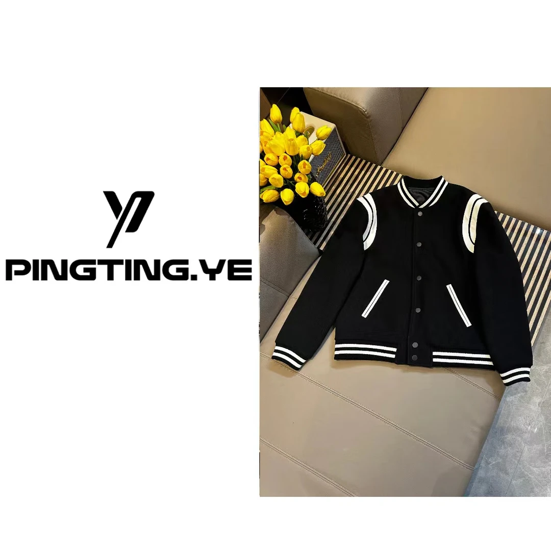 PINGTING.YE时尚休闲拼接撞色百搭潮流棒球服外套PT7452N