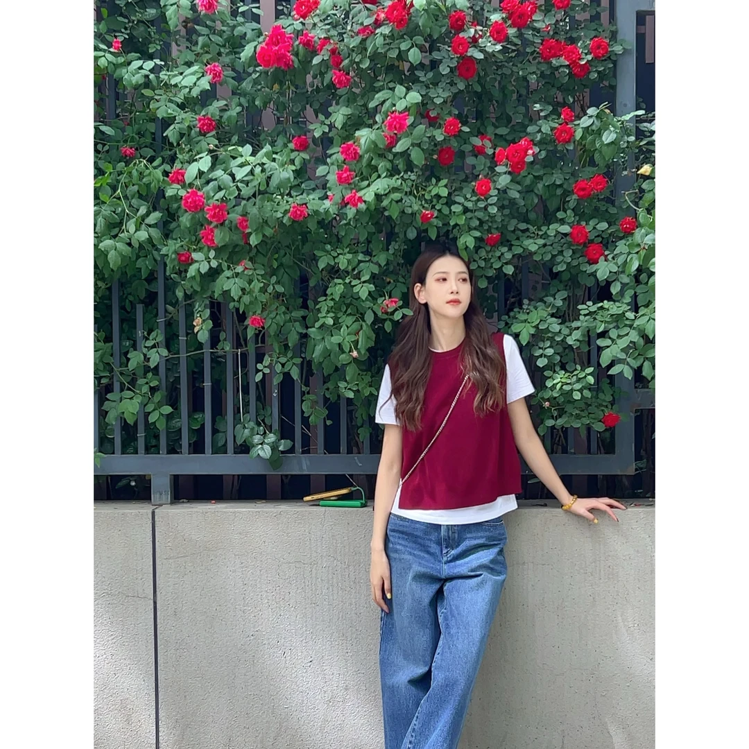 GIRDEAR/哥弟「造型神器」设计师休闲牛仔复古小众造型背心1399701