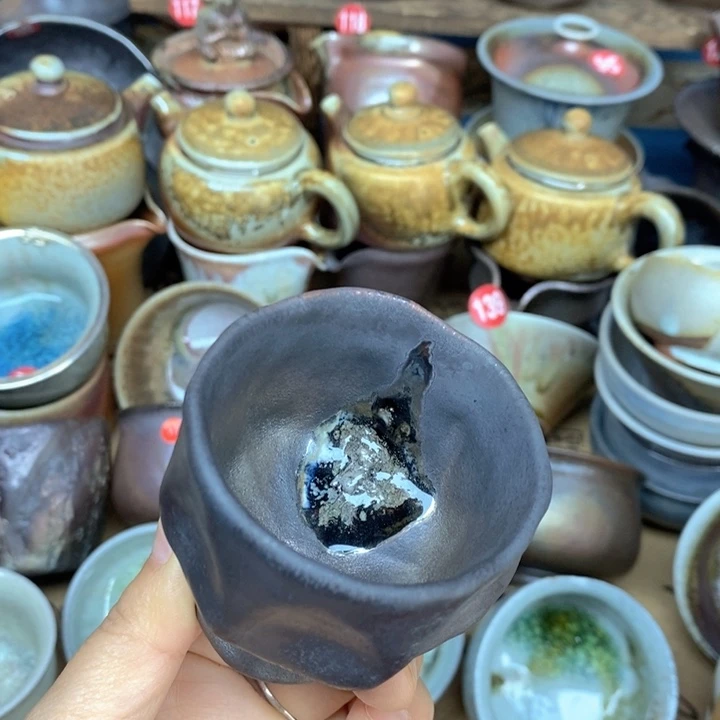 杯子全手工纯柴烧裸烧茶器