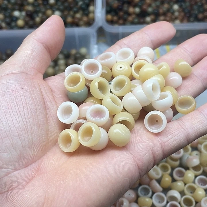 吊坠白玉菩提12.7多宝碗肠60颗