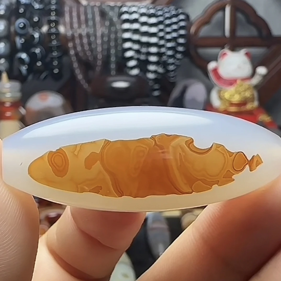 天然玛瑙吊坠项链