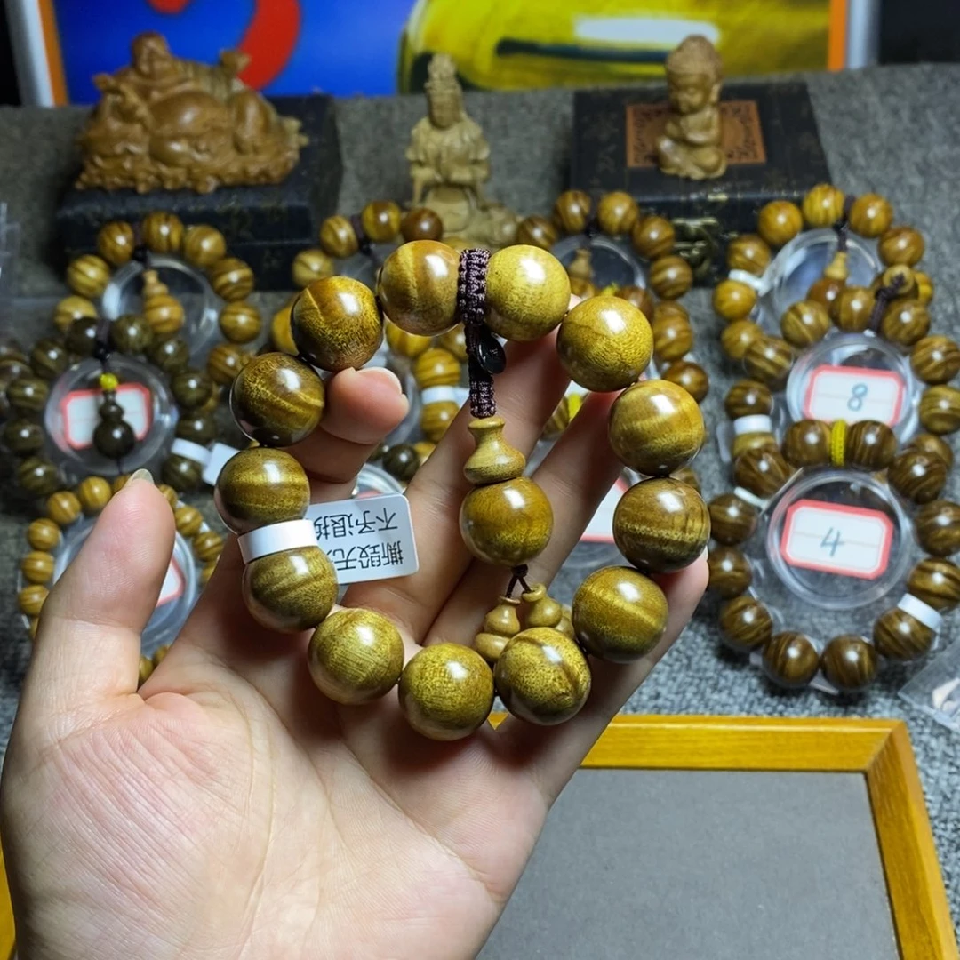 手串/手链楠木（金丝楠）枯木老料水波纹1.8