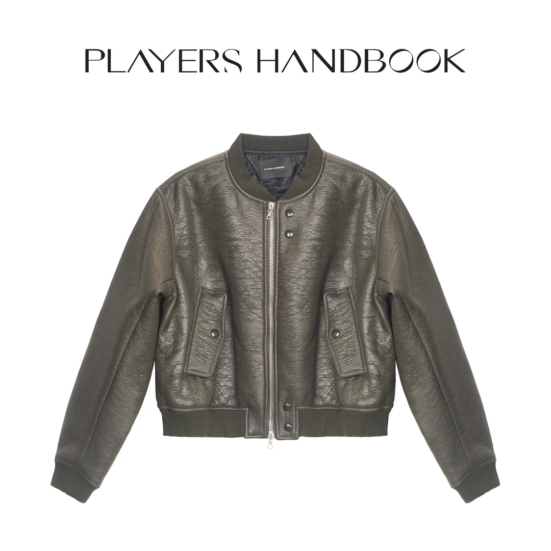 PH 《加州旅馆》小众潮流褶皱复合骆驼绒阔版时尚棒球服外套PH6059