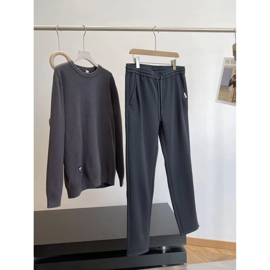 特 C4 男士弹力加绒加厚保暖休闲卫裤 4Y369 H7024