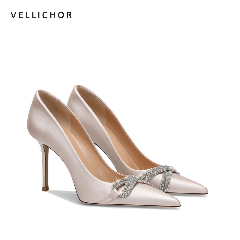 法式尖头细跟裸色高跟鞋2025夏季新款百搭优雅气质白月光单鞋