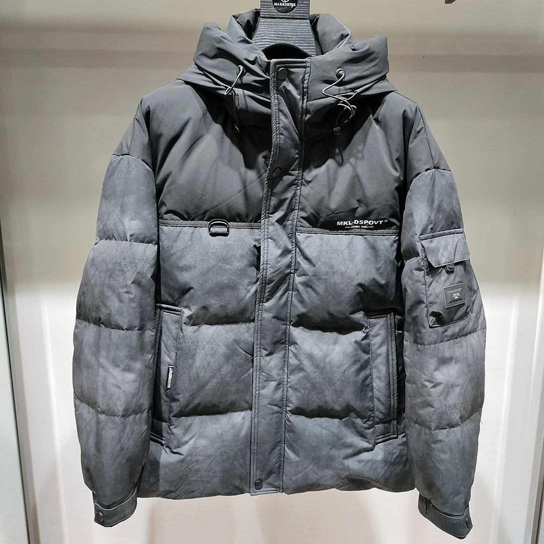 男士休闲连帽羽绒服9866