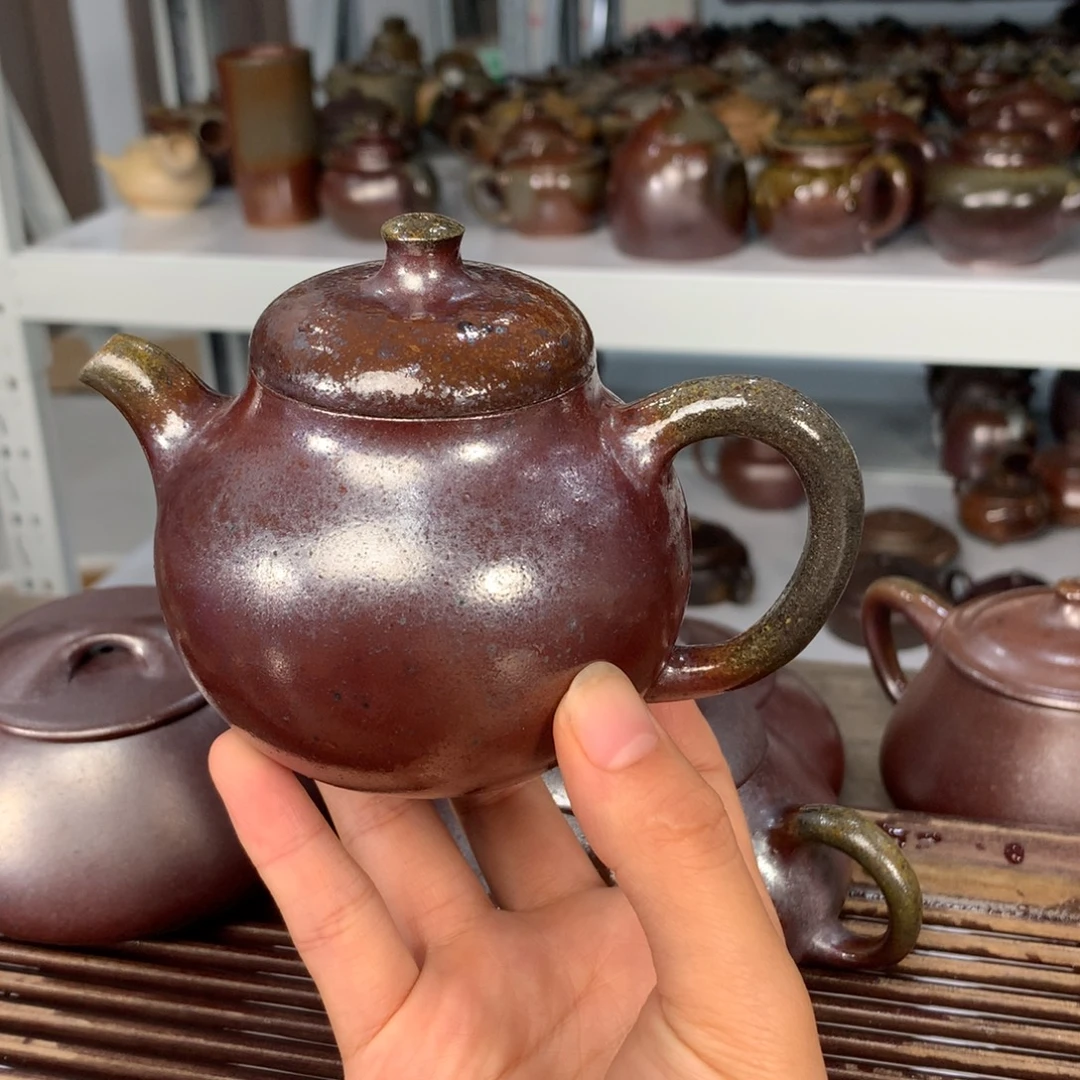 春***雅茶壶紫砂纯自然柴烧