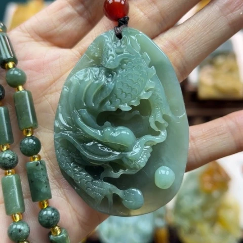 岫玉挂件未镶嵌挂件