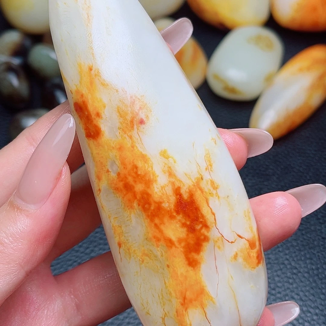 和田玉未镶嵌挂件小*福