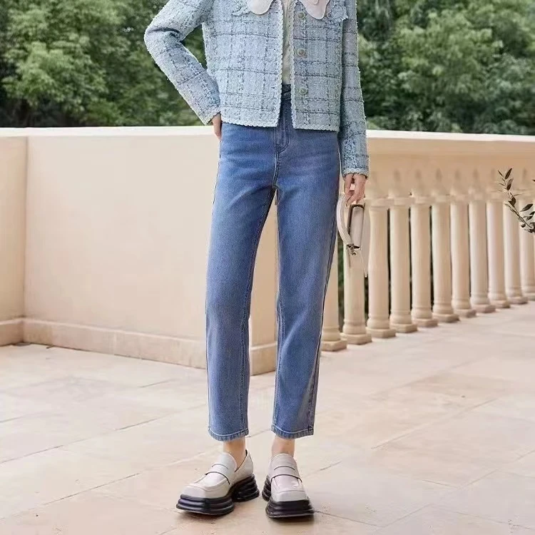 HENIMAN/恒依曼显瘦时尚女士直筒小脚裤5027