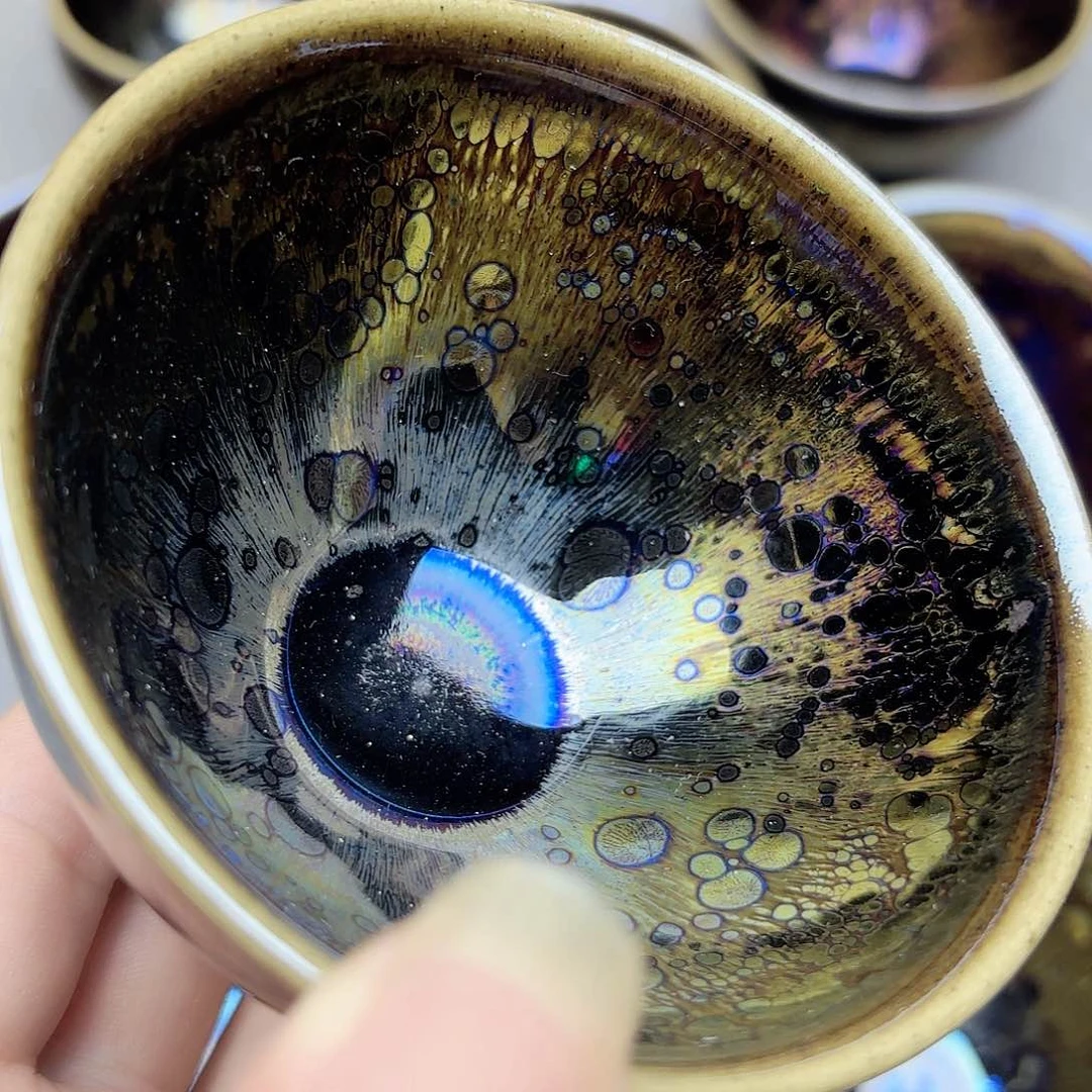 茶盏金耀 束口杯 微瑕