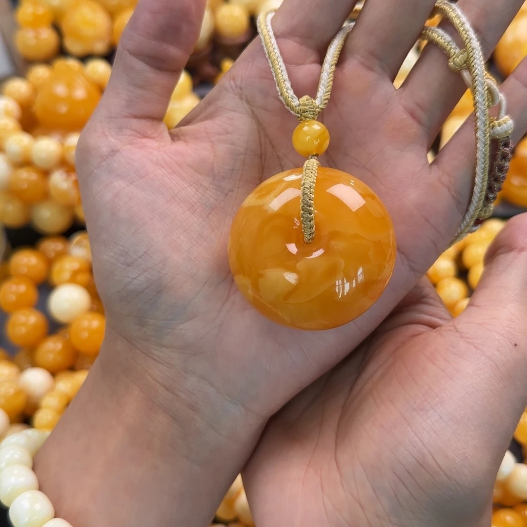 沉***明琥珀未镶嵌珠宝奇石