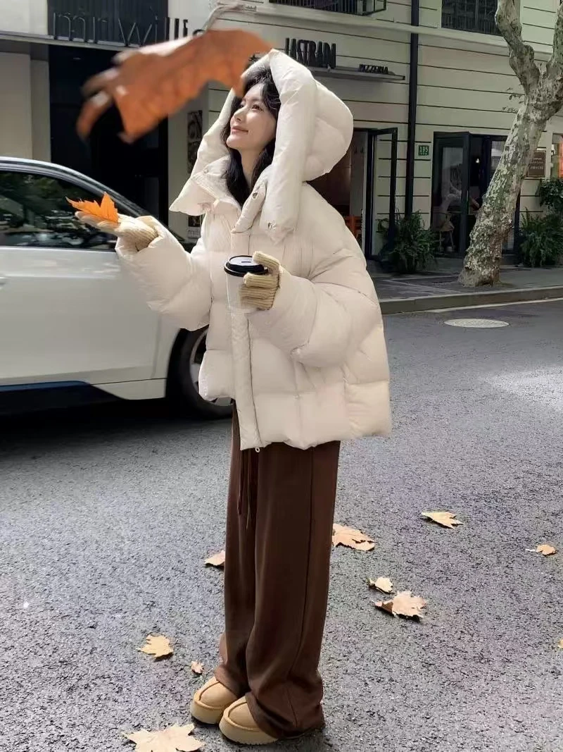 【大朵绒】云朵零压轻暖白鹅绒可拆卸帽鹅绒外套TW30113