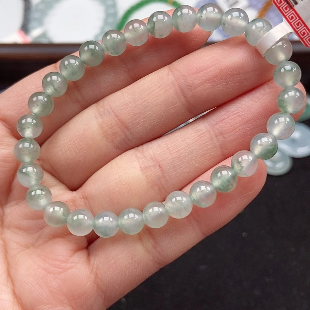 翡翠未镶嵌手串卡6