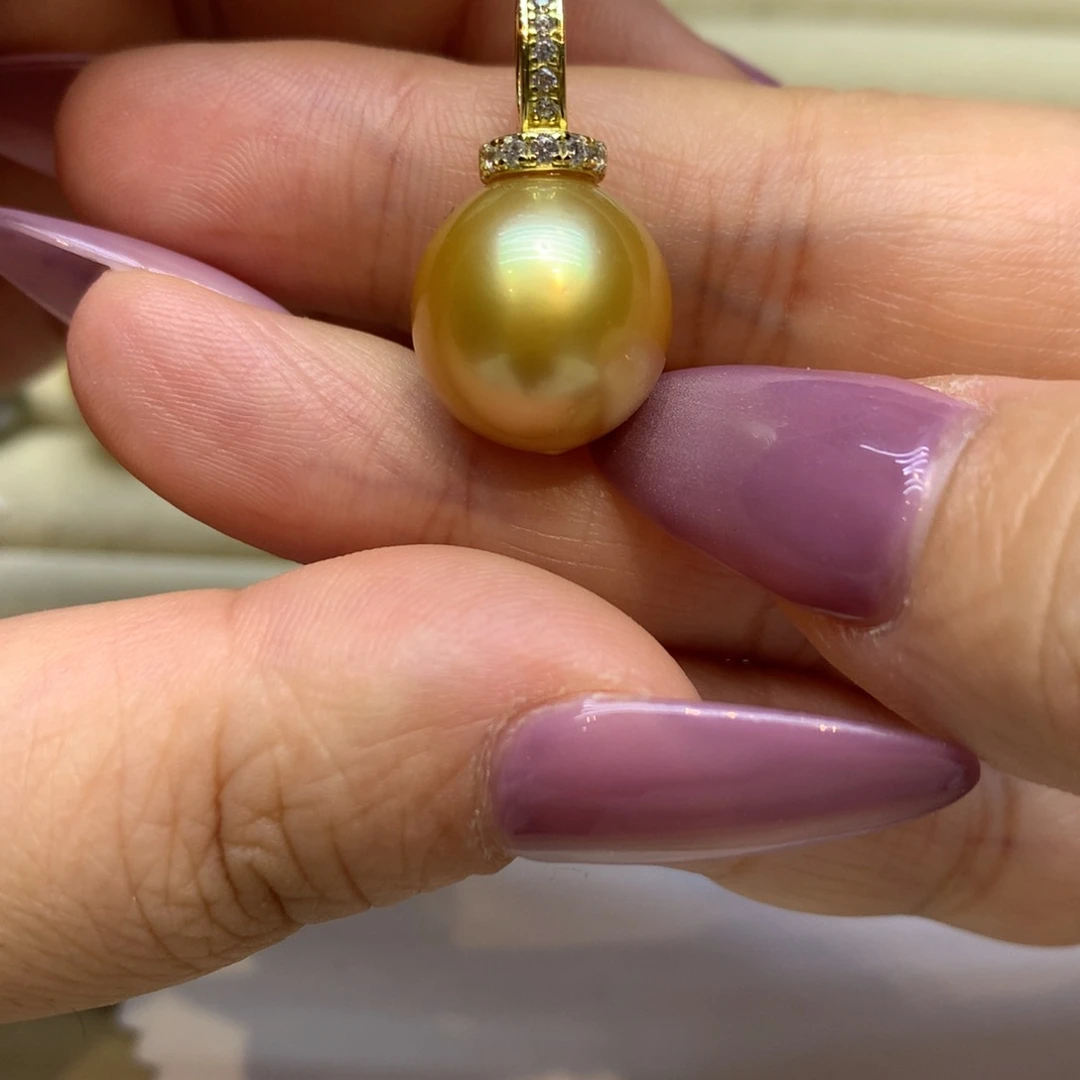 颈饰银S925镶嵌海水珍珠