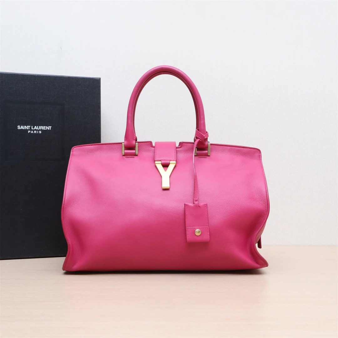 95新 YSL/圣罗兰 宠粉手提包 36 玫红 P244587787