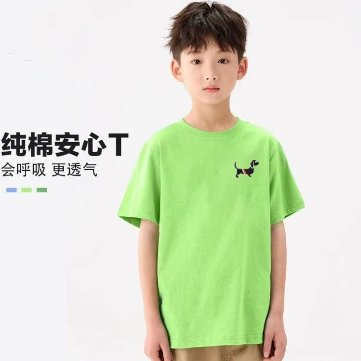 【万针刺绣】外贸原单 儿童洋气时尚潮流休闲圆领T恤半袖百搭小众