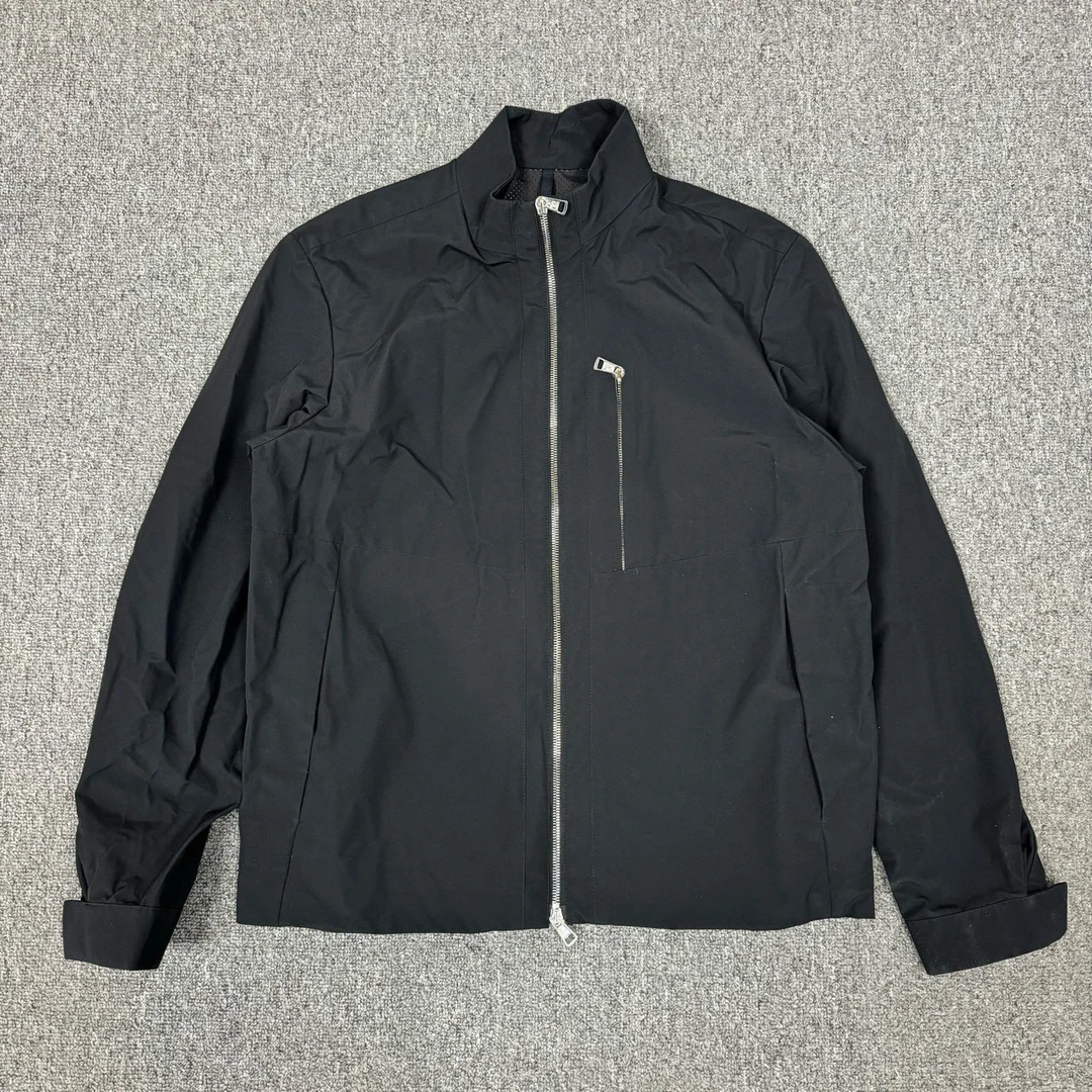 99新 MONCLER 12117183 Moncler蒙口 黑色尼龙夹克外套 3码99新