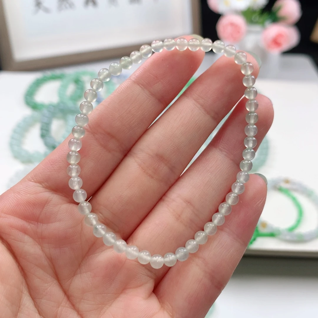 未镶嵌手链翡翠手链3.8mm