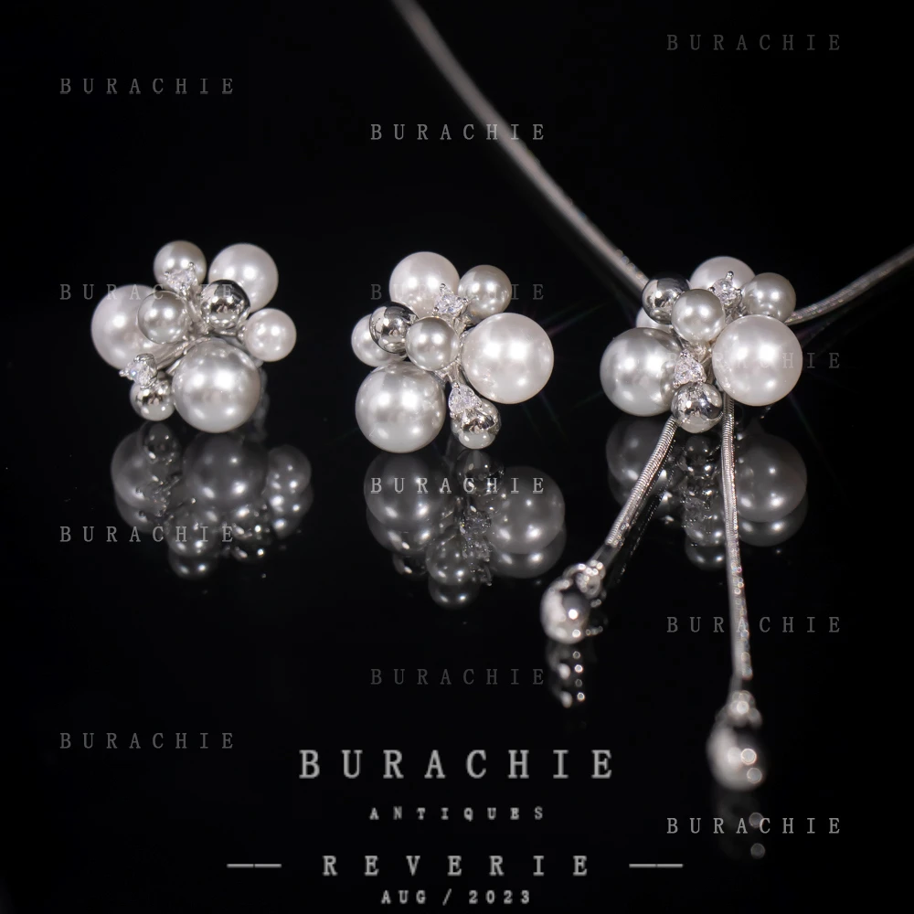 铜合金仿珍珠耳饰 套装【7120】周年珍藏英｜经典原标克拉款Crown