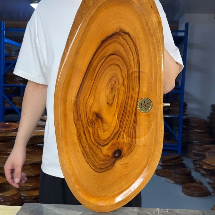 香樟木茶盘实木65*29