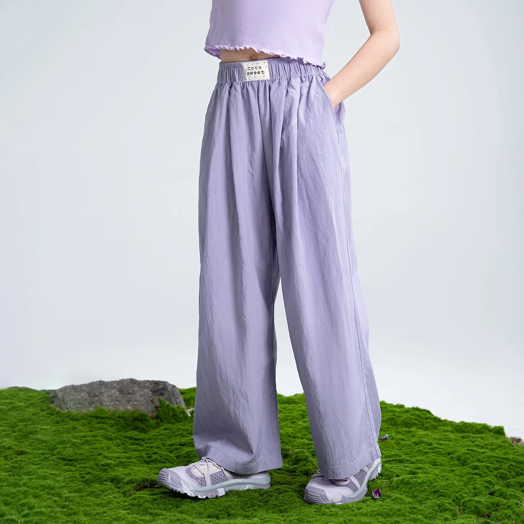 小茵曼女童休闲裤2025秋季时尚洋气宽松中大童儿童裤子VDY252004