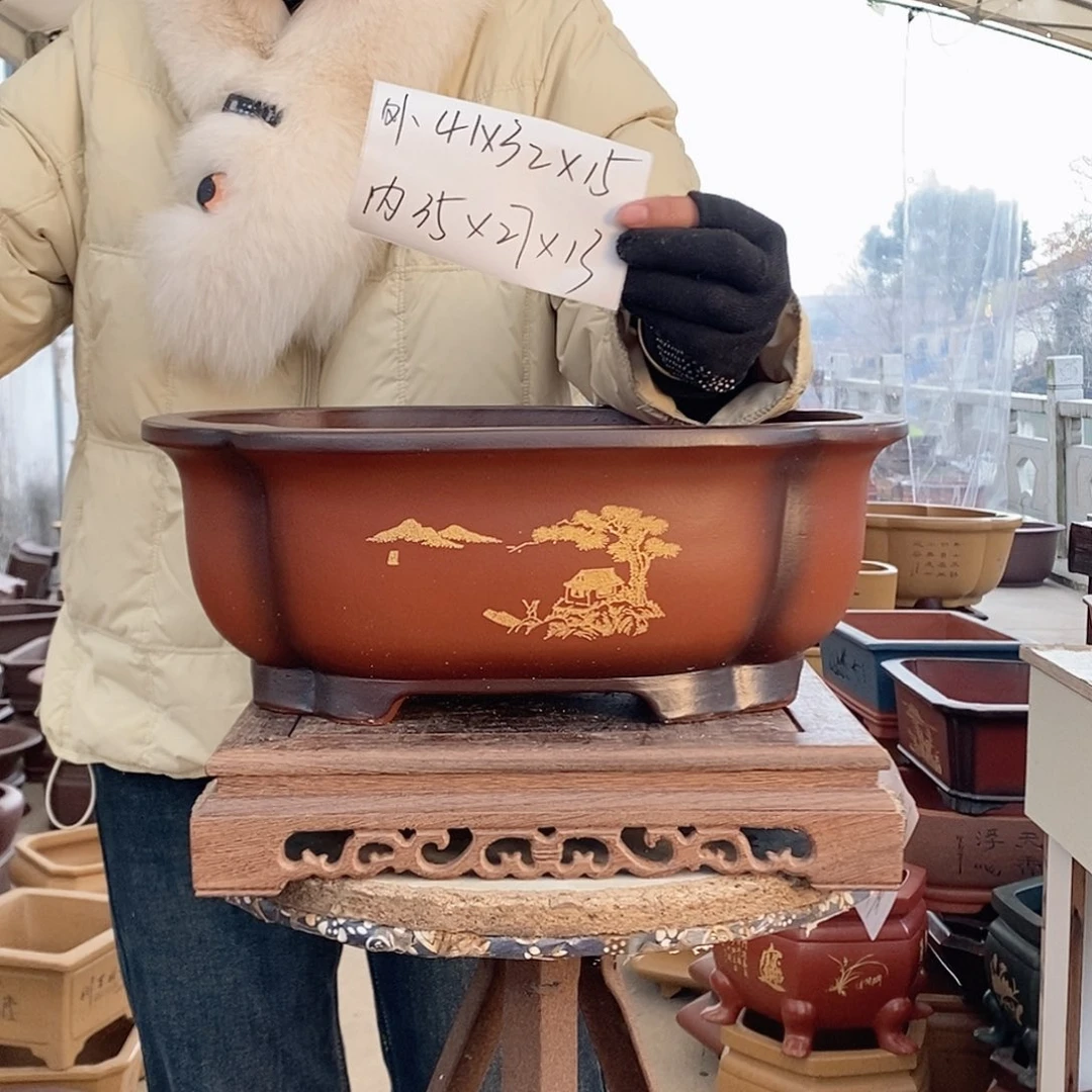 紫砂花盆紫砂花盆