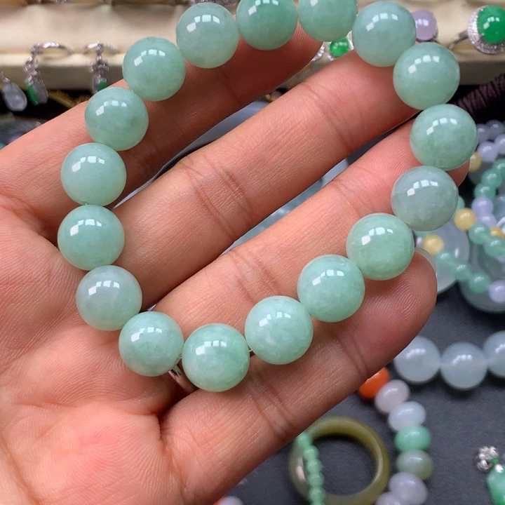 翡翠未镶嵌手链卡11