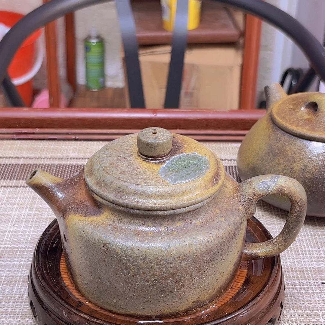 茶壶紫砂宜兴紫砂黄金段柴烧240cc