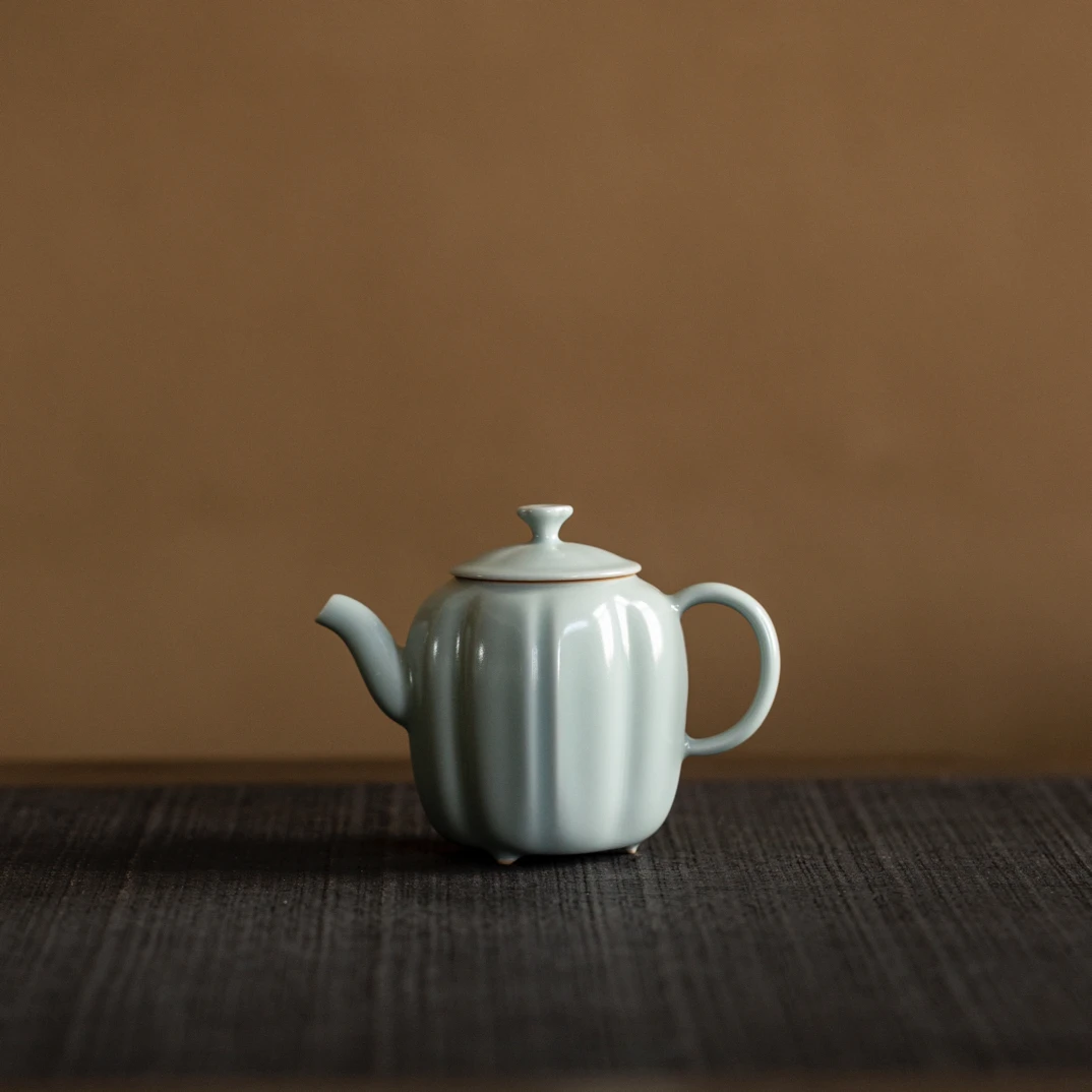 北溪堂天青汝窑陶瓷丁香壶复古家用功夫茶具茶杯