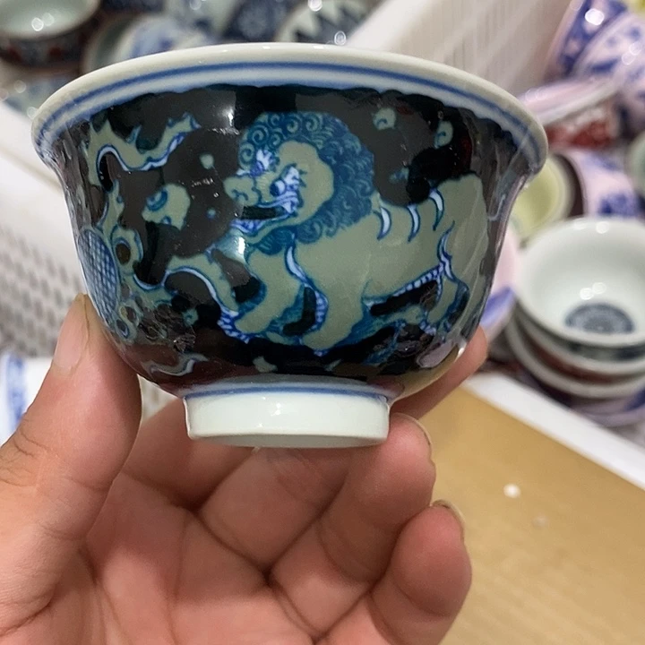 摆件景德镇陶瓷主人杯13455