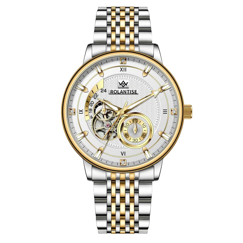 ROLANTISE/罗兰帝丝【时空领主】系列自动机械表镂空飞轮限定腕表PX