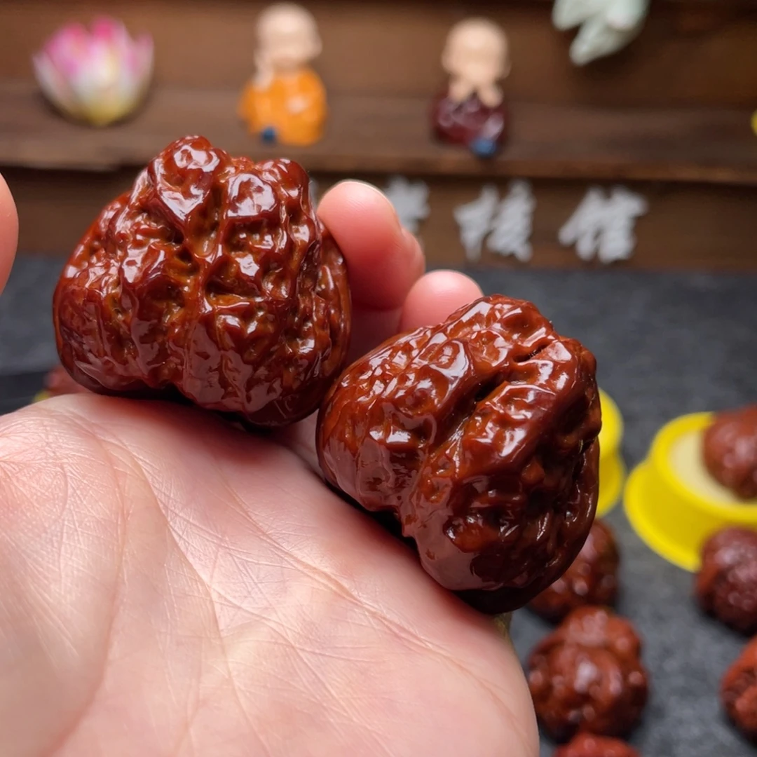 文玩核桃吊坠文玩核桃 手把件 蛤蟆头 40