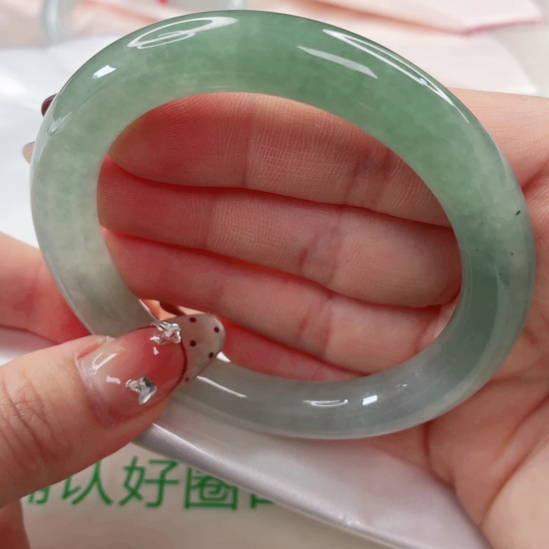 翡翠未镶嵌手镯缅甸天然A货翡翠56