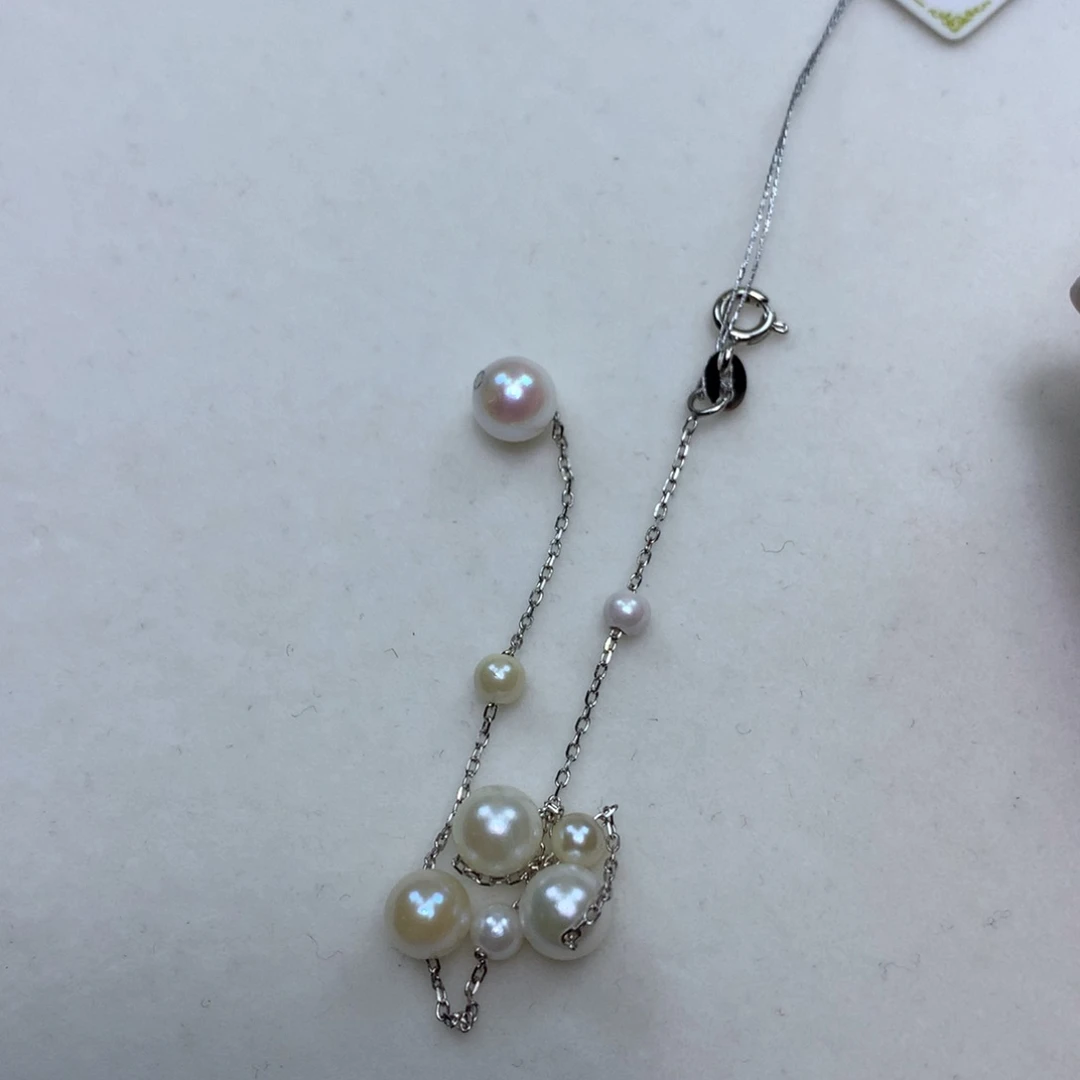 银S925镶嵌手绳海水珍珠