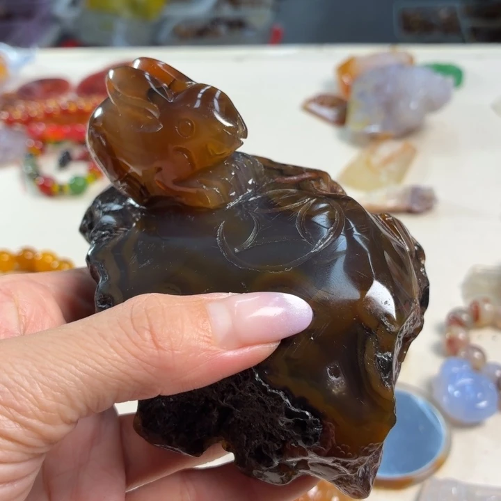 玛瑙/玉髓未镶嵌吊坠(不含链)