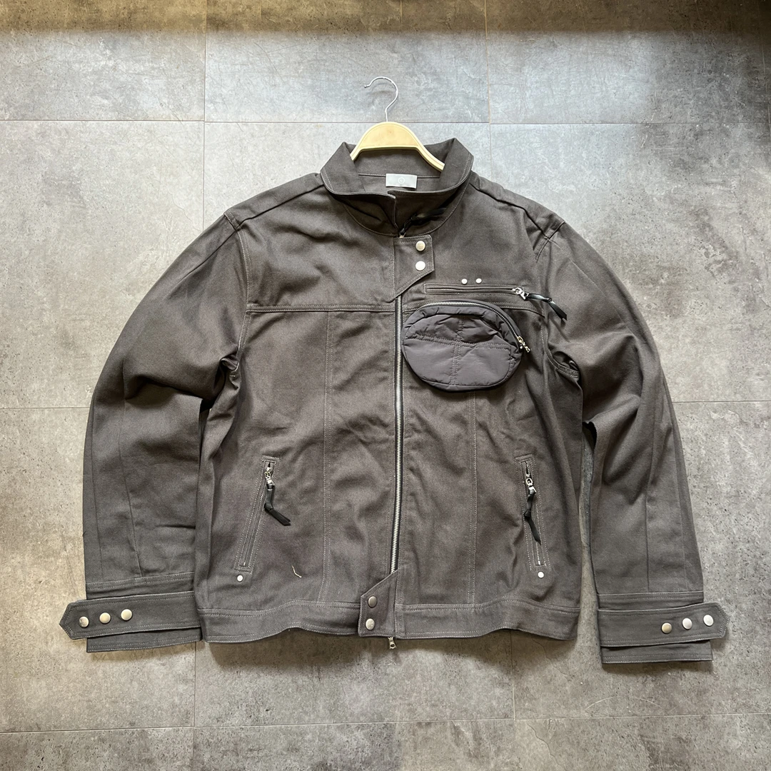 清货特价！cleanfit美式多口袋开衫拉链上衣宽松夹克外套街头嘻哈