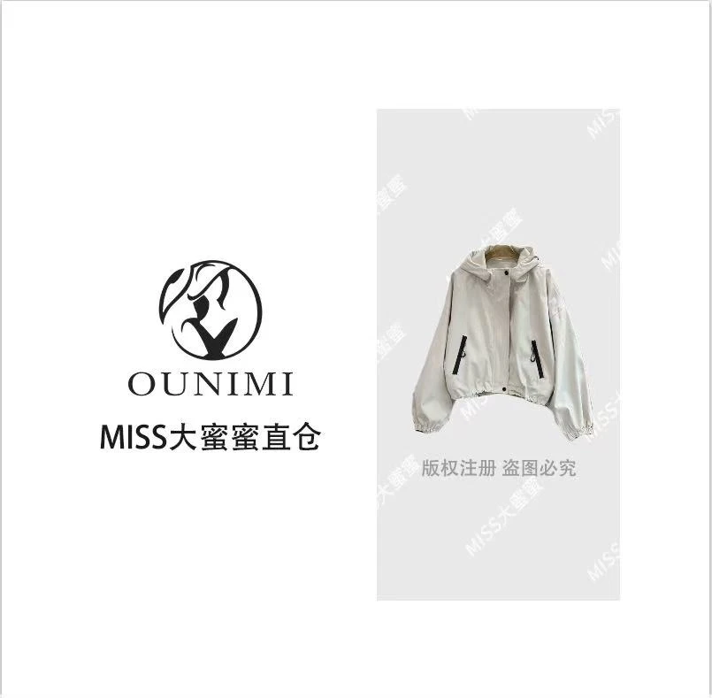 【蜜蜜感恩场】连帽冲锋衣春秋新款爆款小个子宽松休闲夹克衫#8813