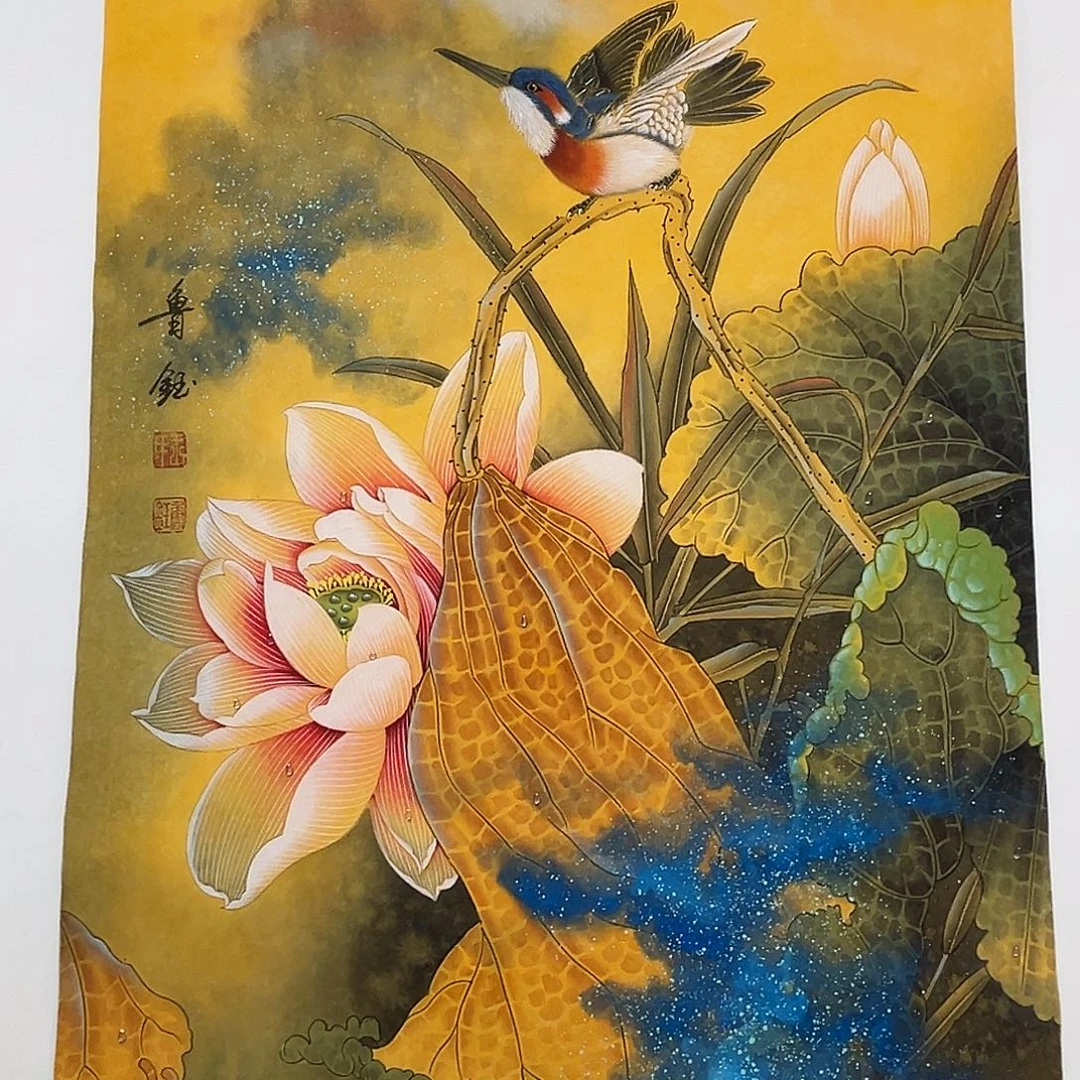 国画鲁钰展览原作