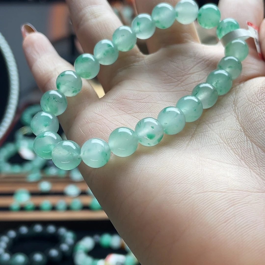 石英质玉（非洲翠）未镶嵌手串