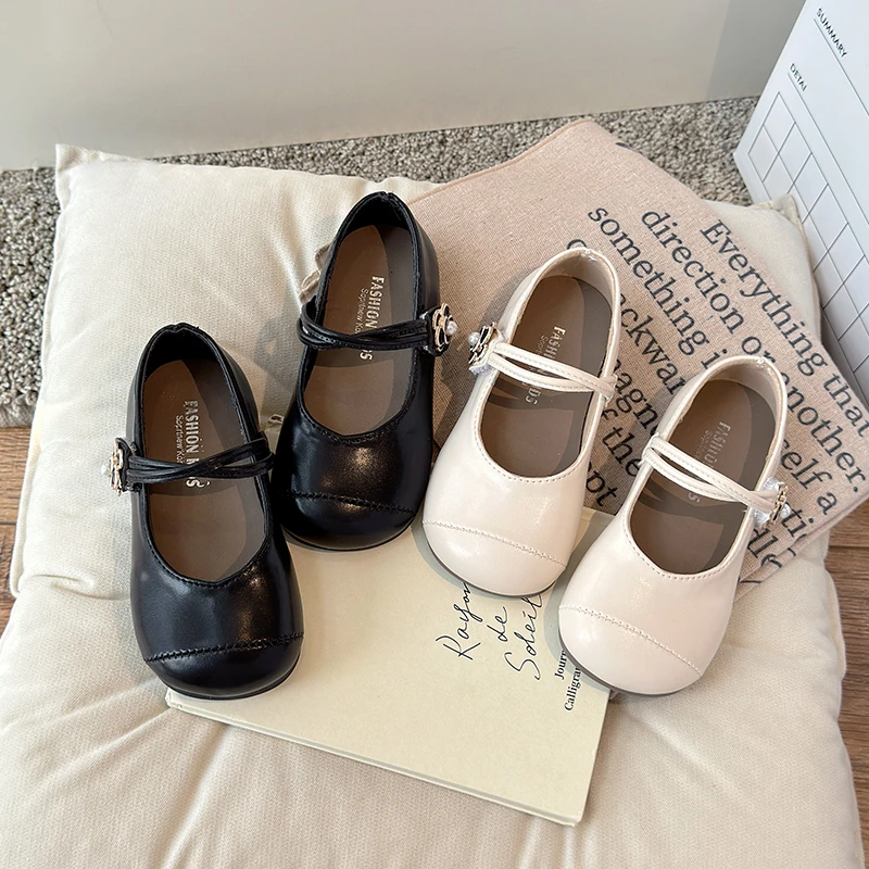 21-30女童皮鞋2025软底童鞋防滑鞋子中小童公主儿童单鞋女孩3018