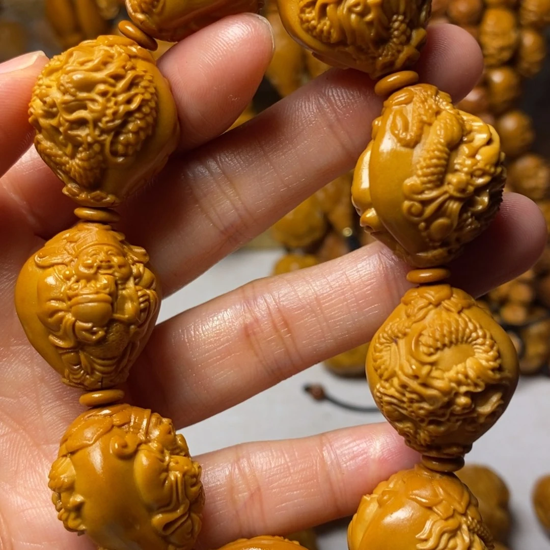 橄榄核手串/手链九龙财神