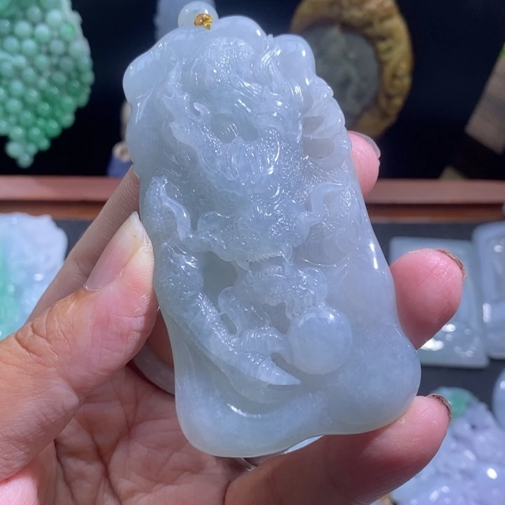 【闪购商品】颈饰未镶嵌翡翠龙牌