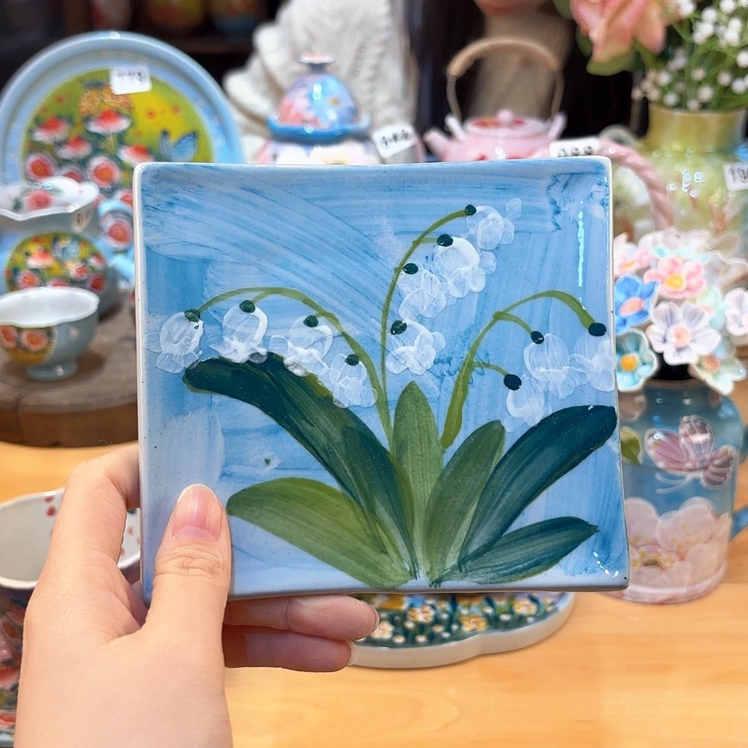 景德镇手绘高温釉下彩陶瓷茶具