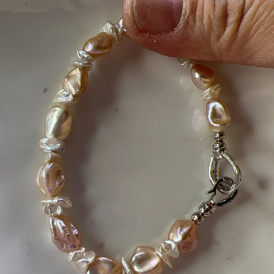 淡水珍珠手绳合金，176